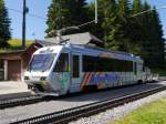 CEV / Goldenpass - Zahnradtriiebwagen Beh 2/4 72 in Les Pleiades am 06.07.2014