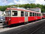 CEV / Goldenpass - Zahnradtriiebwagen Beh 2/4 73 abgestellt in Vevey am 06.07.2014