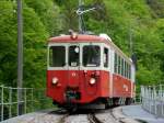 Goldenpass CEV - Fotoextrafahrt für Bahnforum.ch mit den Zahnradtriebwagen BDeh 2/4 73 unterwegs zwischen Blonay und Chamby am 16.05.2015