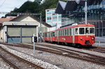 MVR/CEV: Seit der Inbetriebnahme der neuen ABeh 2/6 SURF-FLOTTE stehen mehrere Fahrzeuge der ältern Generationen  ARBEITSLOS  auf den Abstellgeleisen in Vevey.
Aufnahme vom 19. Juni 2016.
Foto: Walter Ruetsch
