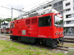 CEV / Goldenpass - Zahnradlok  HGem 2/2 2501 abgestellt im Bahnhofsareal in Vevey am 19.06.2016