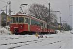 Der CEV BDeh 2/4 74 und sein Bt 222 in Blonay.
8. Jan. 2017