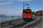 125 Jahre Rochers de Naye: Zum Jubiläum der Rochers de Naye Bahn zeigt sich die Hem 2/2 11 mit einer aus diesem Blickwinkel nicht zu sehenden modernen Schneeräummaschine in Glion. Um so besser sieht man dafür schöne Aussicht von Glion über den Lac Léman.

16. Sept. 2016 
