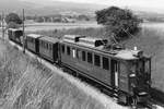 NYON-ST-CERGUE-LA CURE/NStCM.
Erinnerungen an die alten Züge.
Aufnahme aus den 1970er-Jahre.
ABDe 4/4 1 bei Les Plantaz.
Foto: Walter Ruetsch