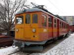 NStCM - Triebwagen BDe 4/4 221 abgestellt in Nyon am 03.01.2009