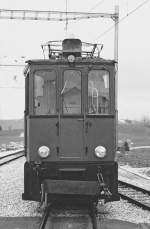 NStCM - Frontpartie der Triebwagen ABDe 4/4  2 in La Cure ..