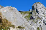 Blick von Wanderweg aus Richtung Bergstation Pilatus Kulm, 19.8.2026