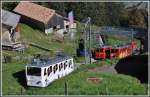 Grossandrang in Aemsigen. Der dritte Zug von oben, die Nr 29, fhrt abgebgelt in die Kreuzungsstelle Aemsigen. (04.10.2011)