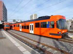 RBS - Triebzug Be 4/12  65 im Bahnhof Worblaufen am 13.03.2017