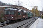 Regionalverkehr Bern-Solothurn/RBS.
Impressionen der Sonderfahrt vom 29. Januar 2020 mit dem historischen Zug bestehend aus dem CFe 4/4 11 und dem Bre 4/4 1.
Foto: Walter Ruetsch