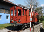 Ausrangierte RBS Fahrzeuge.
Gem 4/4 121, 1912 in Solothurn abgestellt am 8. April 2020.
Foto: Walter Ruetsch