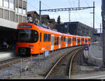 RBS - Be 4/10  8 im Bahnhof von Bolligen am 19.02.2022