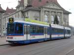 RBS Linie G - Gelenktriebwagen Be 4/8 85 bei der RBS Haltestelle  Bern Zytglogge am 03.01.2008