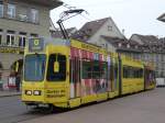RBS Linie G - Gelenktriebwagen Be 4/8 89 mit Vollwerbung bei der RBS Haltestelle Bern Zytglogge am 03.01.2008