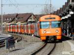 RBS - Regio nach Bern mit dem Triebwagen Be 4/12 41 inSchnbhl 11.02.2011