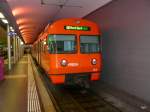 RBS - Triebwagen Be 4/12 54 im Bahnhof Bern am 14.04.2011    