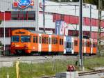 RBS - Regio nach Bern unterwegs in Zollikofen am 26.04.2012  .. Standpunkt des Fotografen auf dem Perron ..