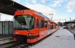 Der ABe 4/12 69 wartet in Solothurn auf seinen nchsten Einsatz. Gleis 10, 06.12.2012.