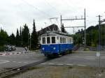 RBS - Triebwagen BDe 4/4 36 unterwegs bei Worbboden am 25.08.2013