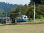 RBS - Oldtimer Triebwagen BDe 4/4 36 auf Extrafahrt unterwegs bei Vechigen am 14.09.2013