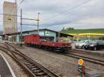 Momentan sind in Lohn-Lterkofen drei Gter-/Dienstwagen abgestellt. Es sind die K 523, K 521 und G 513, 25.04.2014.