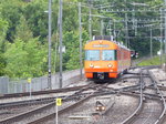RBS - Triebwagen Be 4/12 58 bei der einfahrt zum Bahnhof Worblaufen am 21.06.2016