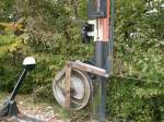 SchBB,Hier sieht man noch alte Mechanik an einem 2 flgligen Schweizer Semaphor(Formsignal)28.09.08