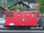 SPB - Zahnrad E-Lok He 2/2  16    ANEMONE   am 02.09.2007 im Bahnhof von  Wilderswil.