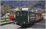 Am BOB Bahnhof in Wilderswil startet die Schynige Platte Bahn mit ihren altertmlichen He 2/2 auf den gleichnamigen Aussichtsberg.