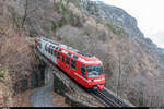 SNCF Z 801/802 am 19. Januar 2018 als Mont-Blanc-Express Vallorcine - Martigny zwischen Salvan und Vernayaz.