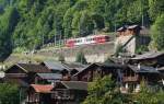 Hoch am Hang ber dem Dorf von Le Trtien befindet sich der Bahnhof.