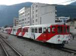 TMR / MC - Steuerwagen Bt 63 und BDeh 4/4 7 in Martigny am 24.08.2013