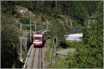 Ein TMR Regionalzug erreicht von Frankreich kommend in Kürze den Bahnhof Le Châtelard Frontière.
