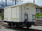 TPC / AOMC - Gterwagen Gk-v 663 am 29.07.2007 in neuen Bahnhofsareal von Aigle