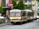 TPC / AL - Pendelzug mit dem Steuerwagen Bt 363 und Steuerwagen Bt 362 und dem Zahnradtriebwagen BDeh 4/4 312 unterwegs in der Stadt Aigle am 07.06.2008