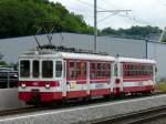 TPC / AOMC - Regionalzug mit Be 4/4 101 mit Bt 132 unterwegs bei  Aigle am 07.06.2008