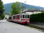 tpc / AOMC - Extrazug mit Triebwagen Be 4/4 101 und Steuerwagen Bt 132 unterwegs in Monthy am 26.05.2013