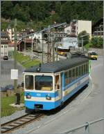 Ein Blick auf den alten Bahnhof von Le Sépey; links im Bild eine Tafel, welche alle Zugskreuzungen im Bahnhof zusammenfast. 
5. Aug. 2011