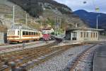 BDeh 2/4 203 abgestellt beim Depot in Aigle.