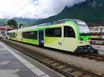 tpc - Triebwagen Beh 2/6 542 unterwegs im Bahnhofsareal in Aigle anlässlich des Abschieds Fest der Alten Fahrzeuge der AOMC in Aigle am 19.06.0216
