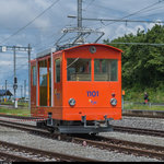 TPC/AL Te 2/2 1101 steht am 19. Juni 2016 vor dem AOMC-Depot in Aigle.