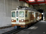 tpc / AL -  Regio nach Aigle an der Spitze der Triebwagen BDeh 4/4 302 in Leysin am 01.08.2016