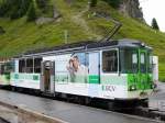 tpc / BVB - Zahnradtriebwagen BDeh 4/4 81 im Bergendbahnhof auf dem Col de Bretaye am 20.07.2014