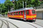 BVB BDeh 2/4 24 abgestellt beim Bahnhof Villars-sur-Ollon, 03.07.2014.