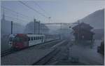 Der TPF RER 60 14954 beim Halt in Broc-Village. Ab nächstem Jahr soll die Strecke von Bulle nach Broc Farbrique auf Normalspur umgebaut werden. 

26. Nov. 2020