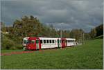 Der TPF Be 4/4 123 mit dem Bt 221 als Regionalzug nach Palézieux bei Remaufens unterwegs. 

30. Oktober 2013