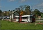 Der TPF Regionalzug 14835 von Bulle nach Palzieux erreicht Remaufens.
30. Okt. 2013