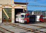 TPF: Be 4/4 151 bei der Fahrt in das alte Depot Bulle am 12.