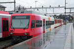 TRAVYS/Yverdon-Ste-Croix Bahn.
Regenimpressionen von Yverdon-les-Bains und Baulmes verewigt am 5. März 2020.
Foto: Walter Ruetsch 