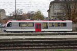 TRAVYS.
Chemin de fer Yverdon-Ste-Croix.
Impressionen vom 10. November 2020.
Be 4/4 3004 abgestellt in Yverdon-les-Bains.
Foto: Walter Ruetsch
